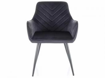 Signal meble Fig velvet szék - fekete/bluvel 19 Étkező