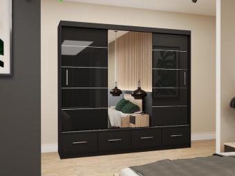 Florence 250 tolóajtós gardróbszekrény