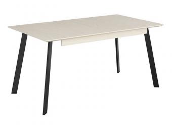 BRW Meble Fusion 160 III étkezőasztal - fekete/fehérített tölgy Étkező