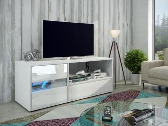 Renar meble Global I TV állvány - fehér/fényes fehér Nappali