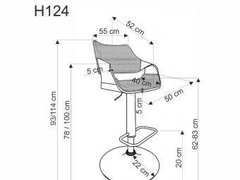 H-124 bárszék
