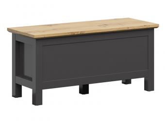 BRW Meble Hesen KUF kincsesláda - grafit/artisan tölgy Elemes nappali bútorok