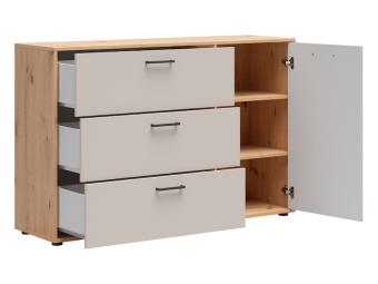 BRW Meble Hinton KOM1D3S komód - artisan tölgy/kasmir Elemes hálószobák