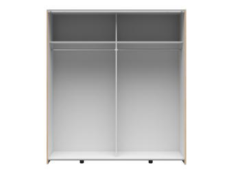 BRW Meble Hinton SZF2D tolóajtós gardróbszekrény - artisan tölgy/kasmir Elemes hálószobák