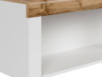 BRW Meble Holten SFW156 fali elem - fehér/wotan tölgy Elemes nappali bútorok