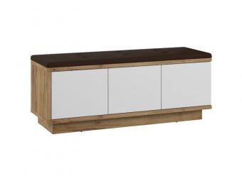 Meblocross meble Hybrid HYB-02 pad - craft arany/fényes fehér/madryt 928 Elemes nappali bútorok