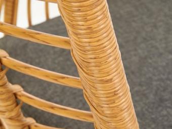 Halmar meble Ikaro fotel - fekete/natur rattan/szürke Kerti bútor