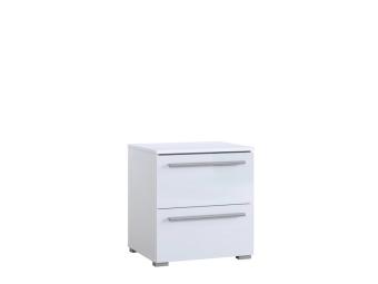 Helvetia meble India 22 éjjeliszekrény - fehér/fényes fehér Elemes nappali bútorok