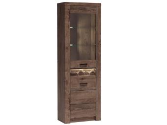 Jarstol meble Indianapolis I-23 vitrin - sötét köris Elemes nappali bútorok