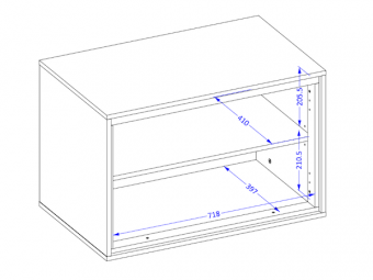 Helvetia meble Irvine 58 fali elem - congo/fekete Elemes fürdőszoba bútorok