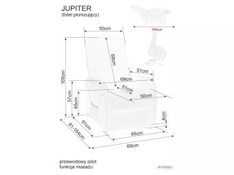 Jupiter M brego felállás segítő relax fotel