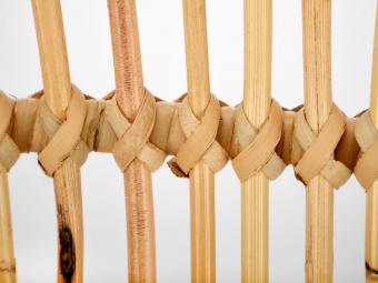 Halmar meble K-335 szék - fekete/natur rattan Kerti bútor