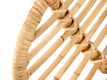 Halmar meble K-335 szék - fekete/natur rattan Kerti bútor