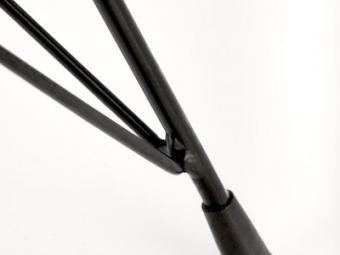 Halmar meble K-335 szék - fekete/natur rattan Kerti bútor
