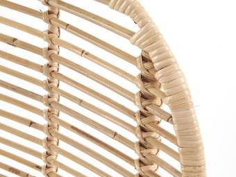 Halmar meble K-337 szék - fekete/natur rattan Kerti bútor