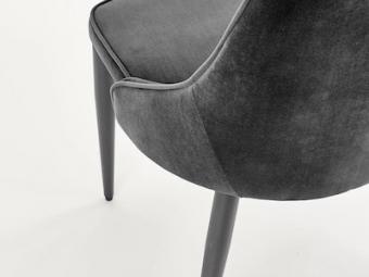 Halmar meble K-365 szék - fekete/bluvel 19 Étkező