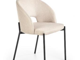 Halmar meble K-373 szék - fekete/tap beige Étkező