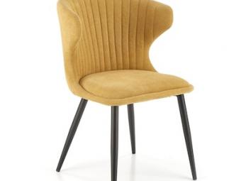 Halmar meble K-496 szék - fekete/tap yellow Étkező