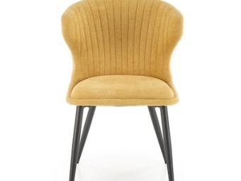 Halmar meble K-496 szék - fekete/tap yellow Étkező