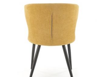 Halmar meble K-496 szék - fekete/tap yellow Étkező