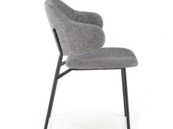 Halmar meble K-497 szék - fekete/bolyhos szürke Étkező