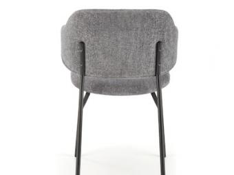 Halmar meble K-497 szék - fekete/bolyhos szürke Étkező