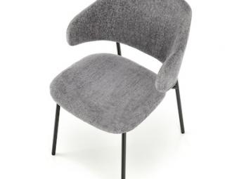 Halmar meble K-497 szék - fekete/bolyhos szürke Étkező