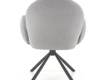 Halmar meble K-498 szék - fekete/bolyhos szürke Étkező