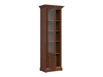 BRW Meble Kent 1 WIT1DL vitrin - gesztenye Elemes nappali bútorok