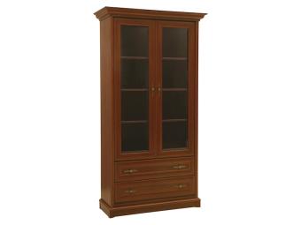 BRW Meble Kent 1 WIT2D2S vitrin - gesztenye Elemes nappali bútorok