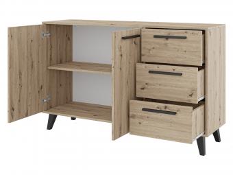 Stolar meble Kos KOM2D3S komód - artisan tölgy Elemes hálószobák