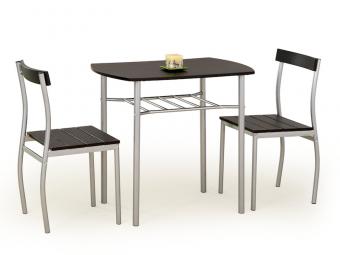 Halmar meble Lance étkezőgarnitúra - aluminium/wenge Étkező