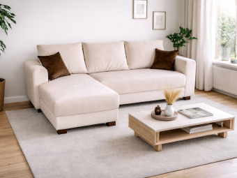 Wilu möbel Larvik sarokgarnitúra - erősített - jobbos - E kat. Ülőgarnitúra