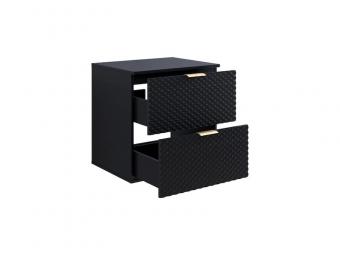 Helvetia meble Laura 47 fali elem - fekete Elemes fürdőszoba bútorok