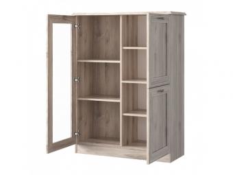 Mebelbos meble Lizbon REG2D1W vitrin - nairobi gesztenye Elemes nappali bútorok