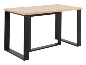 BRW Meble Loft 130/280 étkezőasztal - fekete/artisan tölgy Étkező