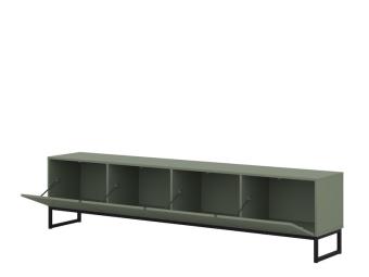 Helvetia meble Loft III 40 TV állvány - fekete/fenyő zöld Elemes nappali bútorok