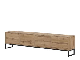 Helvetia meble Loft III 40 TV állvány - fekete/wotan tölgy Elemes nappali bútorok