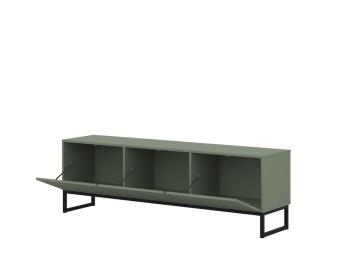 Helvetia meble Loft III 41 TV állvány - fekete/fenyő zöld Elemes nappali bútorok