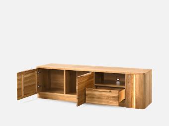 Szynaka meble London 25 TV állvány - natur tölgy Elemes nappali bútorok