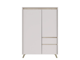 BRW Gerbor Pol Lounge REG2D1S1K komód - kasmir/világos sonoma tölgy Elemes nappali bútorok