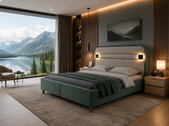 Alba design möbel Lumina 160 franciaágy keret - igen - nem - II. kat.	 Hálószoba