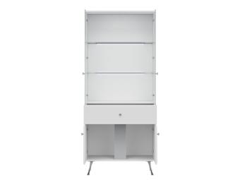 Liveo meble Luxor LX-06 vitrin - fehér/fényes fehér Elemes nappali bútorok