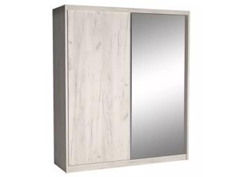 Jarstol meble Maciej tolóajtós gardróbszekrény 1 - craft fehér Hálószoba