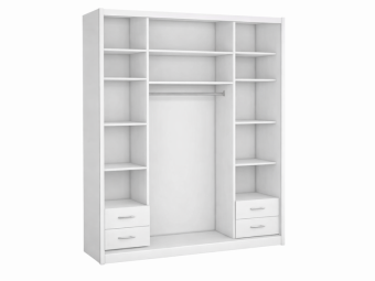 Jarstol meble Maciej tolóajtós gardróbszekrény 1 - craft fehér Hálószoba