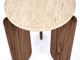 Halmar meble Mambo S dohányzóasztal - dió/travertin Nappali