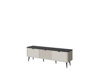 Jurek meble Marly 13 TV állvány - fekete/kasmir/kőszürke Elemes nappali bútorok