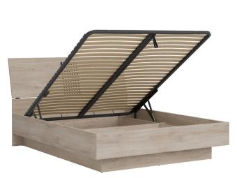 Liveo meble Mati MI-18/140SP franciaágy keret - cremona cotta tölgy/fekete Elemes nappali bútorok
