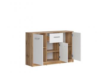 BRW Meble Matos KOM3D1S komód - wotan tölgy/fehér Elemes nappali bútorok