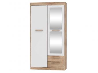 Meblocross meble Maximus MXS-04 akasztós polcos szekrény - világos sonoma tölgy/fényes fehér Elemes nappali bútorok